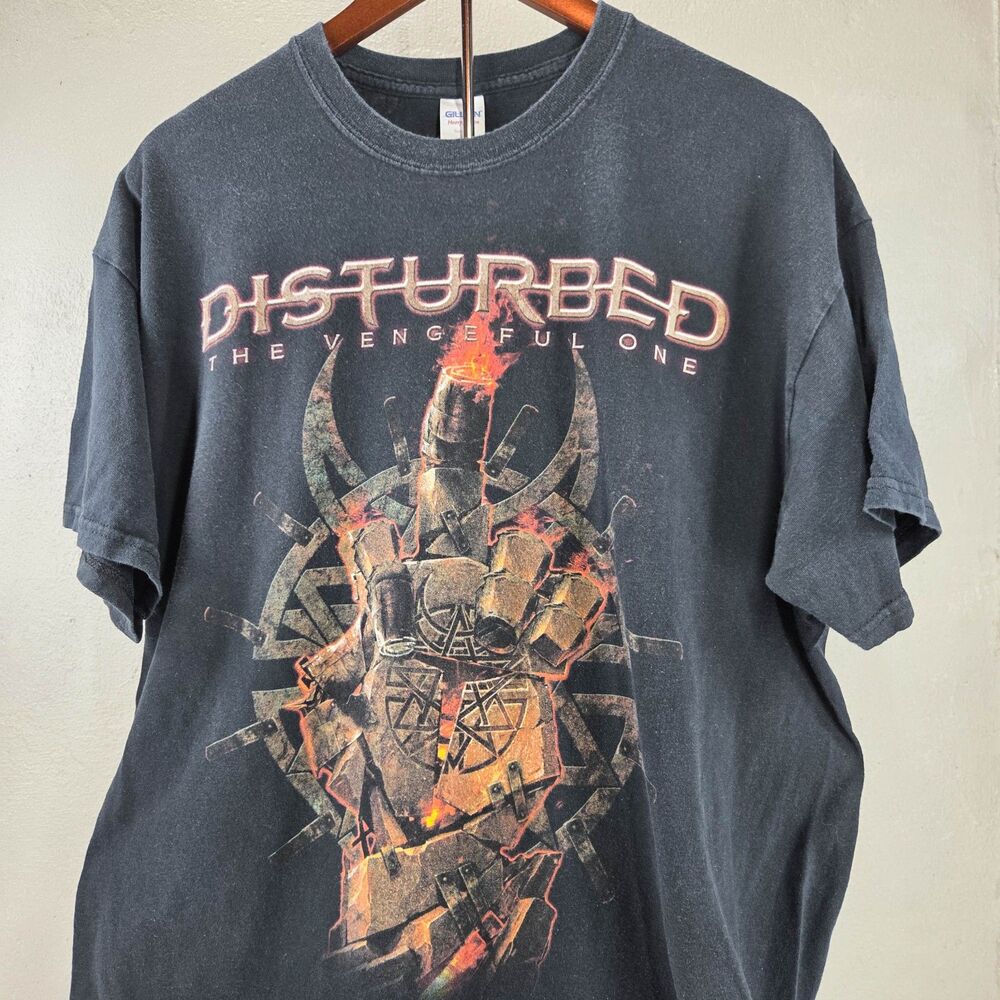 Disturbed The Vengeful One World Tour 2016 Double Sided T-Shirt Sz XL